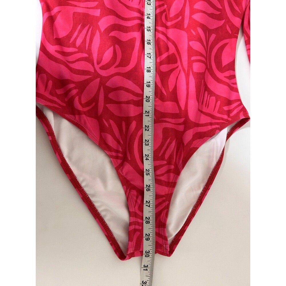 NWT $112‎ Next By Athena size XL Long Sleeve Zip One Piece Swimsuit Scuba Resort - Picture 7 of 16